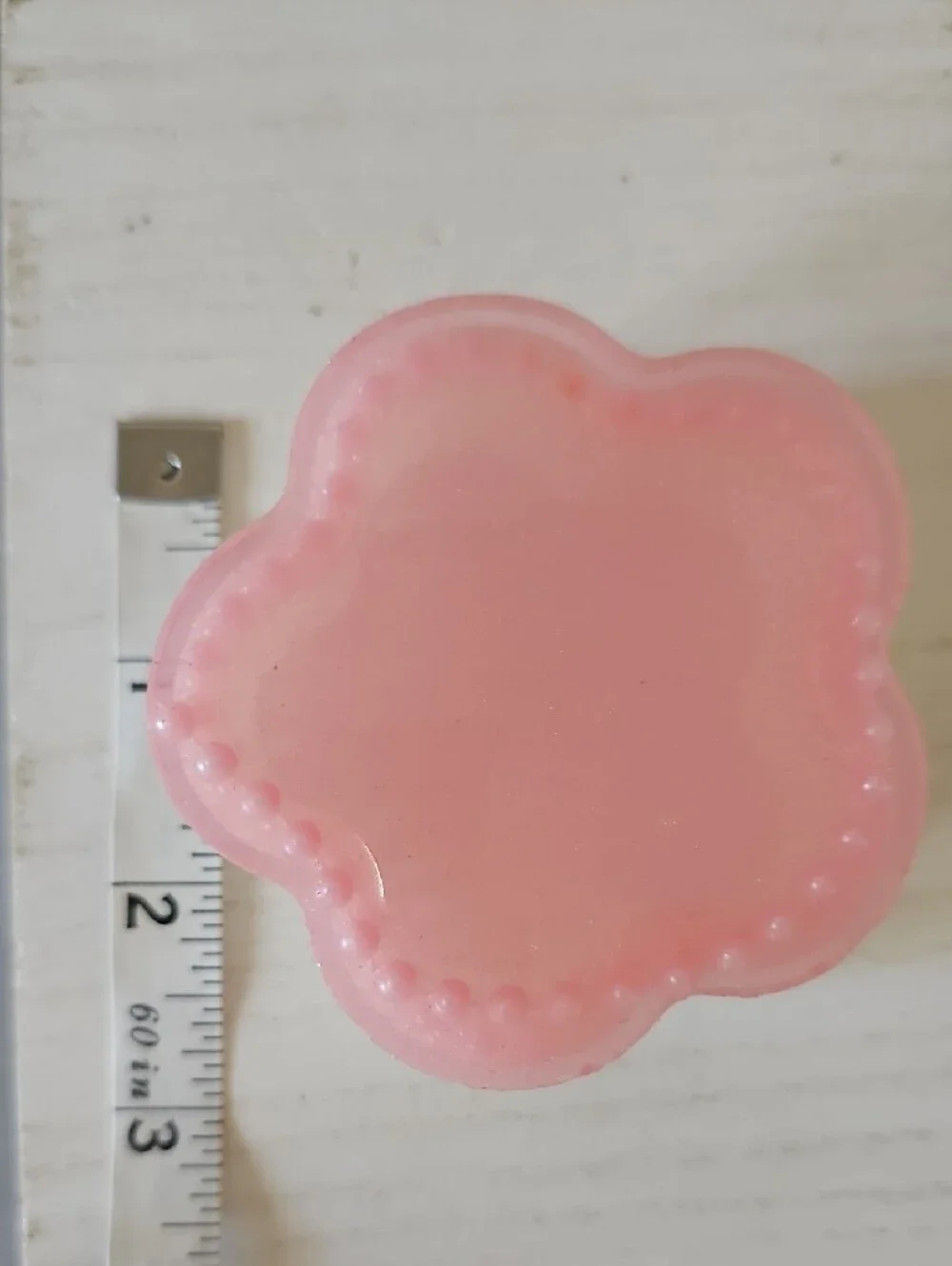 Flower Shaped Pink and Pearl Decorative Trinket Dish